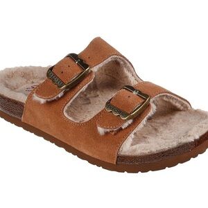 Skechers Women's Relaxed Fit Granola - Furry Season Sandals Sz 9